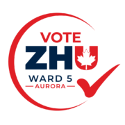Vote Zhu for Ward 5 logo